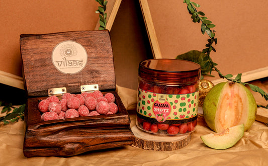 Vilaas Refreshments Guava Shots | 125g | 200g | 250g | 600g | Tangy & Fruity Guava Candy