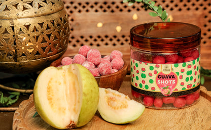 Vilaas Refreshments Guava Shots | 125g | 200g | 250g | 600g | Tangy & Fruity Guava Candy