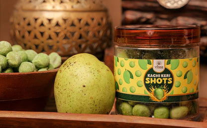 Vilaas Refreshments Kacchi Keri Shots | 125g | 200g | 250g | 600g | Tangy Raw Mango Candy
