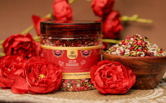 Vilaas Refreshments Gulab Mukhwas 125g | 200g | 250g | 600g | Sweet & Refreshing Mouth Freshener