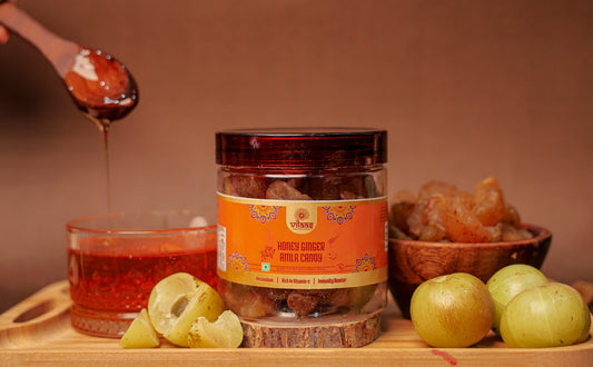 Vilaas Refreshments Honey Ginger Amla | 125g | 200g | 250g | 600g | Healthy Indian Gooseberry Snack