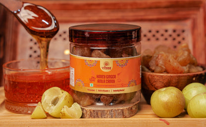Vilaas Refreshments Honey Ginger Amla | 125g | 200g | 250g | 600g | Healthy Indian Gooseberry Snack