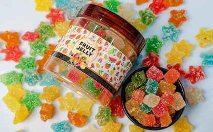 Vilaas Refreshments Fruit Jelly Candy | 125g | 200g | 250g | 600g | Soft, Chewy & Fruity Treat