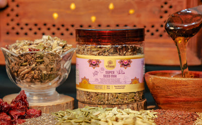 Vilaas Refreshments Super Seed Mix | 125g | 200g | 250g | 600g | Healthy Roasted Seeds Blend