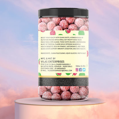 VILAAS Guava Shot Mukhwas Candy Balls 300gm | Sweet & Tangy Guava Flavour Mouth Freshener | Traditional After-Meal Treat | Flavoured Mukhwas Snack