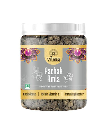 VILAAS Amla Pachak Candy 250gm | Dried Chatpata Amla Mukhwas for Digestion and Immunity | Salty Dry Awala Supari, Source of Fibre and Vitamin C, Salted Gooseberries Churan