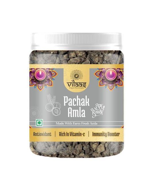 VILAAS Amla Pachak Candy 250gm | Dried Chatpata Amla Mukhwas for Digestion and Immunity | Salty Dry Awala Supari, Source of Fibre and Vitamin C, Salted Gooseberries Churan