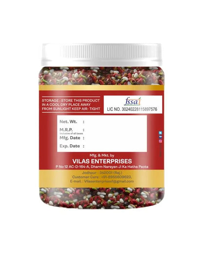 VILAAS Gulab Mukhwas 300GM (Goodness of Rose & Healthy Seeds) | Mix Digestive Mouth Freshner Saunf - Pack Of 1 Jar Pack